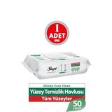 Sleepy Easy Clean Yüzey Temizlik Havlusu 50' li
