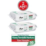 Sleepy Easy Clean Yüzey Temizlik Havlusu 50'li x 2