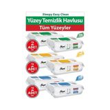 Sleepy Easy Clean Yüzey Temizlik Havlusu 6lı Set Beyaz