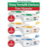 Sleepy Easy Clean Yüzey Temizlik Havlusu 6lı Set