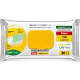 Sleepy Easy Clean Yüzey Temizlik Havlusu Süper Kireç Sökücü Yağ Çözücü Mutfak Havlusu – Varyantlı - Sarı