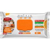 Sleepy Easy Clean Yüzey Temizlik Havlusu Süper Kireç Sökücü Yağ Çözücü Mutfak Havlusu – Varyantlı - Turuncu