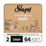 Sleepy Ecologic Normal Premium Plus 2 Uzun 64'lü Günlük Ped