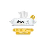 SLEEPY Extra Islak Bebek Havlusu 5x90 (450 Yaprak)