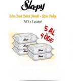 Sleepy Extra Islak Bebek Havlusu 70'li 5 Al 4 Öde ve Rosıe - 1