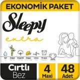 Sleepy Extra No:4 Maxi 48 Adet Bebek Bezi