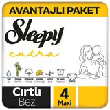 Sleepy Extra No:4 Maxi 82 Adet Bebek Bezi