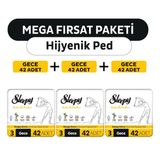 Sleepy Extra Ultra Ince Hijyenik Ped Mega Fırsat Paketi Gece 126 Adet