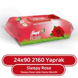 Sleepy Gül Kokulu 24x90 2160 Yaprak Islak Havlu Mendil