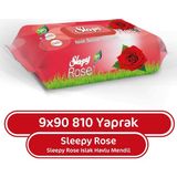 Sleepy Gül Kokulu 9x90 810 Yaprak Islak Havlu Mendil