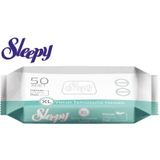 Sleepy Hassas Ciltlere Özel XL Hasta Vücut Temizleme Mendili 12 x 50'li