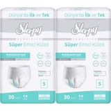 Sleepy Hasta Bezi Yetişkin Emici Külot S - Küçük - Small 60 Adet (2pk*30) - Beyaz