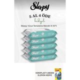 Sleepy Hasta Vücut Temizleme Mendili XL 50'li, 5 Paket, Koroplast Temizlik Eldiveni Hediyeli