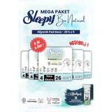 Sleepy Hijyenik Ped 26'lı Gece Mega Paket Bio 5 Al 4 Öde ve Rosıe Makyaj Pamuğu - 1