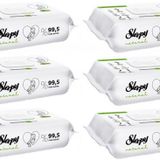 Sleepy Islak Havlu Mendil 90 Yaprak Natural Yenidoğan 6 Lı Set 540 Yaprak Plastik Kapaklı