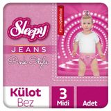 Sleepy Jeans Pink Style No:3 Midi Külot Bebek Bezi