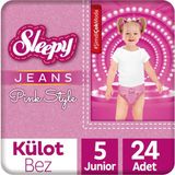 Sleepy Jeans Pink Style No:5 Junior 24 Adet Külot Bebek Bezi