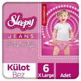 Sleepy Jeans Pink Style No:6 XLarge Külot Bebek Bezi