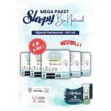 Sleepy Mega Paket Bio 5 Al 4 Öde Hijyenik Ped 46'lı Normal ve Rosıe Makyaj Pamuğu - 1