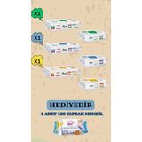 Sleepy Mop Beyaz Sabun Çamaşır Suyu Arap Sabunu Katkılı ve Yüzey Temizlik Havlusu 6 Paket 300 Yaprak