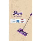 Sleepy Mop Çamaşır Suyu Katkılı 50 Yaprak ve Mandallı Mop Seti - Beyaz