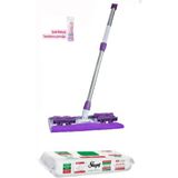 Sleepy Mop Easy Clean Yer Temizleme Havlusu Uyumlu Mikrofiber Mandall Mop ( Havlu Hediye)