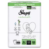 Sleepy Natural 2Li Fırsat Bebek Bezi Maxi + 66Lı Hipoalerjenik 2'Li Ekonomik Paket