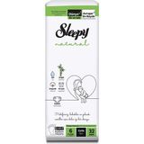 Sleepy Natural 32'li Jumbo XL Bebek Bezi 6 Beden Doğal Bambu ve Organik Pamuk İçerir - 32 Adet