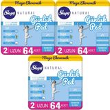 Sleepy Natural 3x64 Adet Uzun Günlük Ped