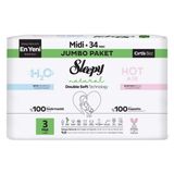 Sleepy Natural Bebek Bezi Double Soft Jumbo Midi 34 Adet