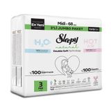 Sleepy Natural Double Soft Avantajlı Mega Paket Bebek Bezi 3 Numara Midi 68 Adet