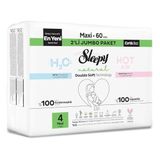 Sleepy Natural Double Soft Avantajlı Paket Bebek Bezi 4 Numara Maxi 60 Adet