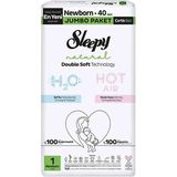 Sleepy Natural Double Soft No:1 Yenidoğan 80 Adet Bebek Bezi