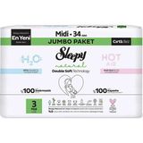 Sleepy Natural Double Soft No:3 Midi 102 Adet Bebek Bezi