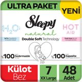 Sleepy Natural Double Soft No:7 XXLarge Külot Bebek Bezi