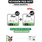 Sleepy Natural Hijyenik Ped Gece 36 Adet Günlük Ped Uzun 64 Adet ve Rosıe - 1