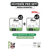 Sleepy Natural Hijyenik Ped Gece 36 Adet Günlük Ped Uzun 64 Adet ve ROSIE