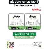 Sleepy Natural Hijyenik Ped Uzun 20'li Günlük Ped Uzun 32'li ve Rosıe - 1