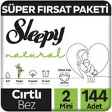 Sleepy Natural No:2 Mini 144 Adet Bebek Bezi