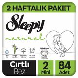 Sleepy Natural No:2 Mini 84 Adet Bebek Bezi