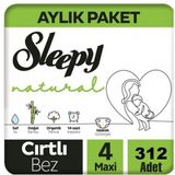Sleepy Natural No:4 Maxi 312 Adet Bebek Bezi