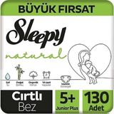 Sleepy Natural No:5+ Junior Plus 130 Adet Bebek Bezi