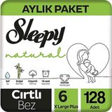 Sleepy Natural No:6 XLarge 128 Adet Bebek Bezi