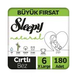 Sleepy Natural No:6 XLarge 180 Adet Bebek Bezi