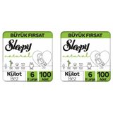 Sleepy Natural No:6 XLarge 200 Adet Külot Bebek Bezi
