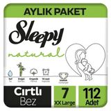 Sleepy Natural No:7 XXLarge 112 Adet Bebek Bezi