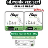 Sleepy Natural Ped Eko Normal 24 Lü + Günlük Uzun 40 Lı ve ROSIE