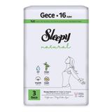 Sleepy Natural Süper Eco (Boy 3) Gece Hijyenik Ped 16'lı