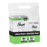 Sleepy Natural Ultra Gece 18 Adet Ped ve Uzun 3x32 Adet Günlük Ped