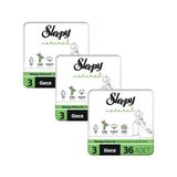 Sleepy Natural Ultra Hassas Gece Hijyenik Ped 108 Adet %0 Alkol ve Paraben İçermez Mega Paket